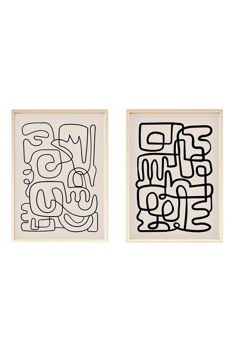 Wallity Huhu184 - Set de 2 cuadros decorativos 50 x 70 cm